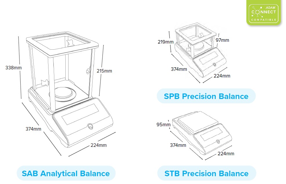 Wagi medyczne, lekarskie i laboratoryjne Adam Solis SAB/SPB/STB