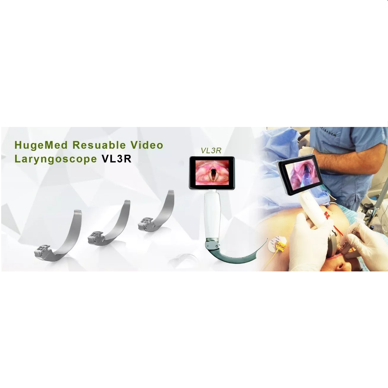 Wideolaryngoskopy do intubacji HugeMed VL3R/ VL3D