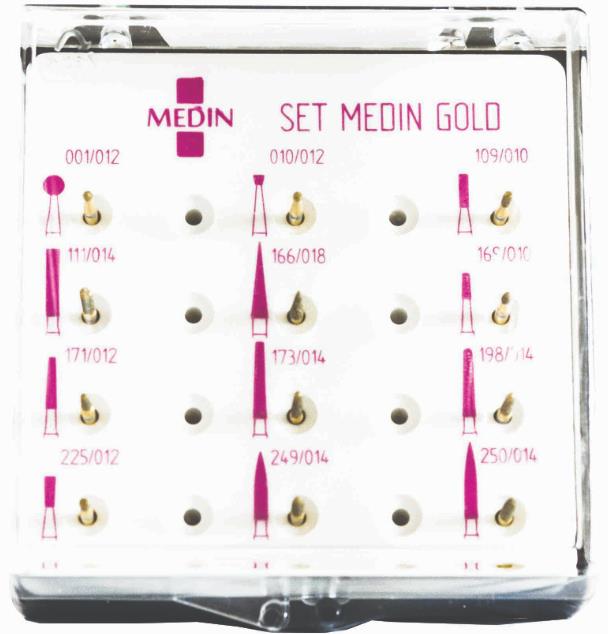 Wiertła stomatologiczne MEDIN Medical Innovations GmbH Medin Gold