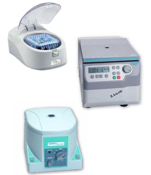 Wirówki laboratoryjne Hermle Labortechnik Z 130 M, Z 167 M, Z 207 M, Z 216 M, Z 216 MK