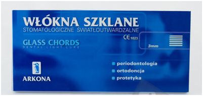 Wkłady koronowo-korzeniowe Arkona Włókna szklane 8x3mm równoległe