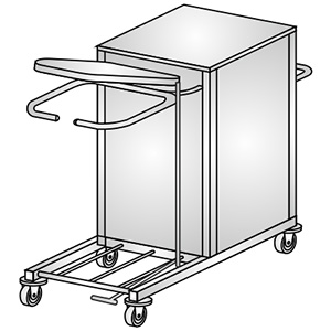 Wózki do bielizny brudnej i czystej KLAROMED KL207 301 