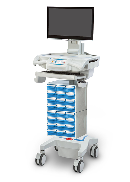 Wózki do komputerów medycznych, laptopów, tabletów Capsa Healthcare CareLink