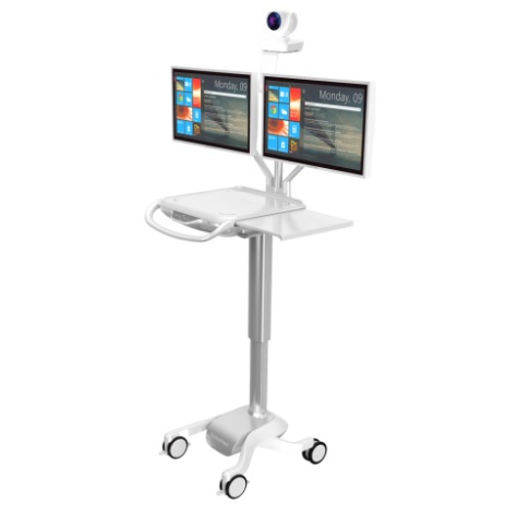 Wózki do komputerów medycznych, laptopów, tabletów Comamed telemedyczny
