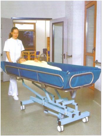 Wózki do mycia pacjentów w pozycji leżącej SANIX DOCIX SX 87