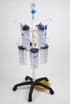 Wózki do ssaków medycznych VacSax Mobilny stojak na kanistry VacSax