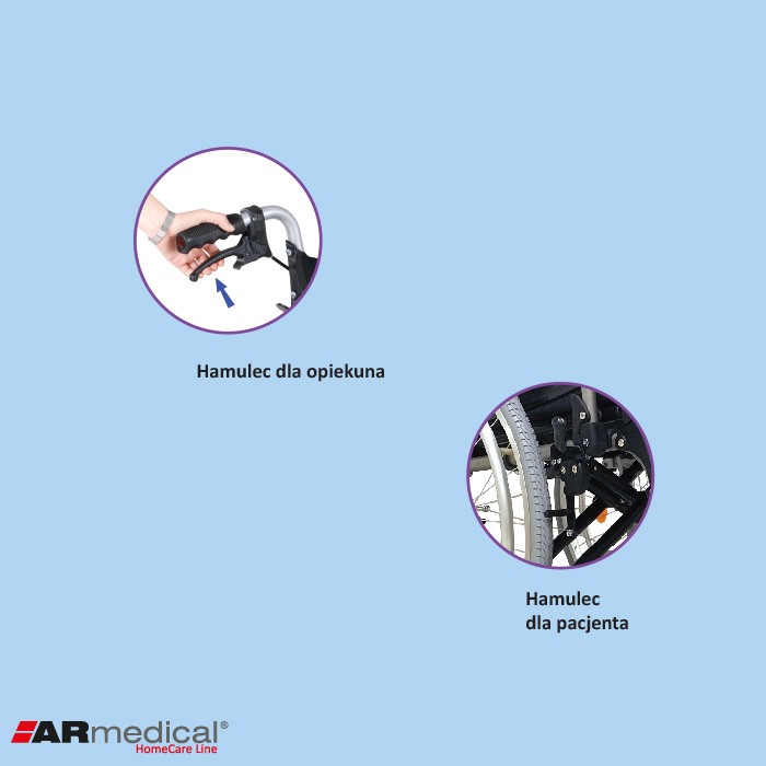 Wózki inwalidzkie standardowe Armedical AR-330