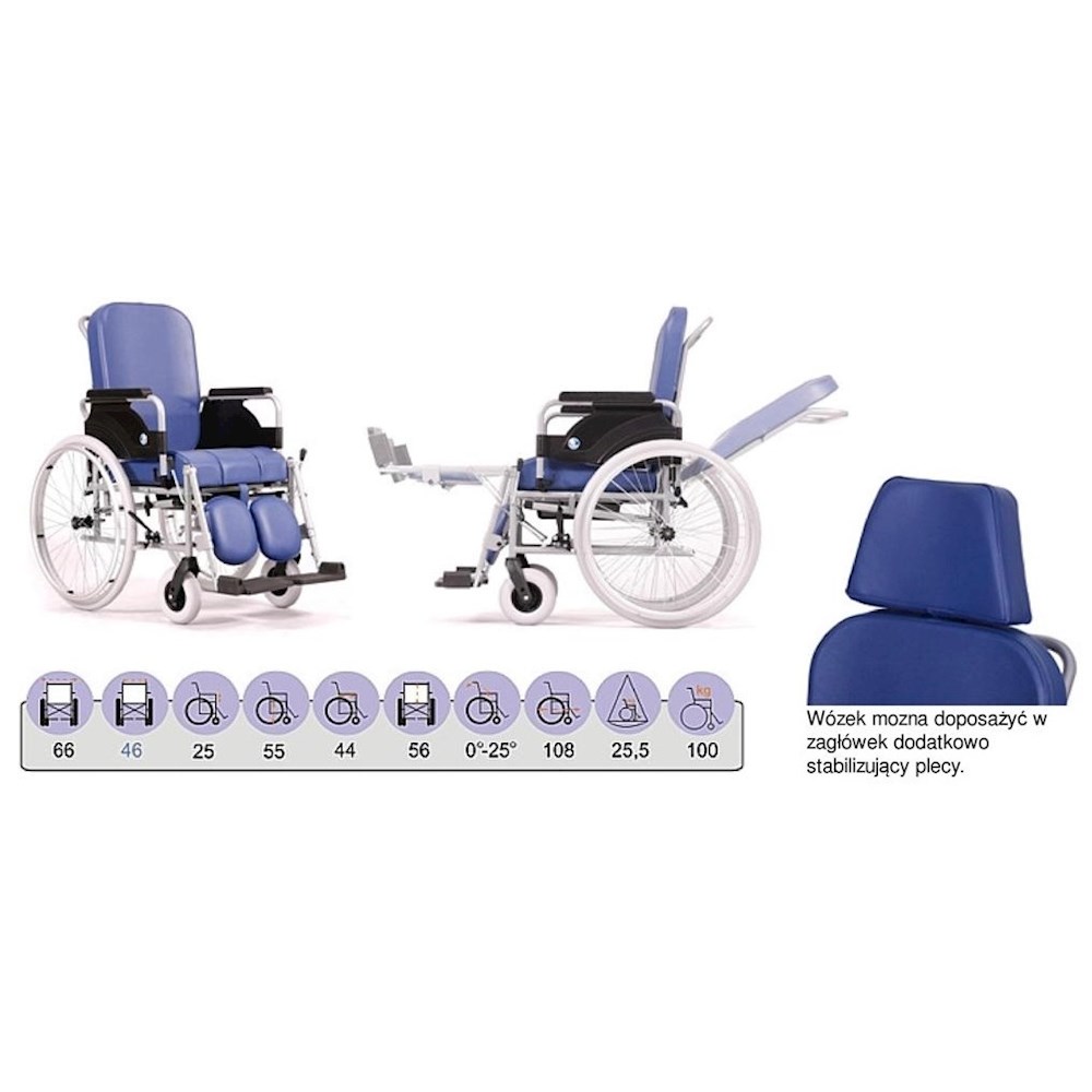 Wózki inwalidzkie standardowe Vermeiren 9300