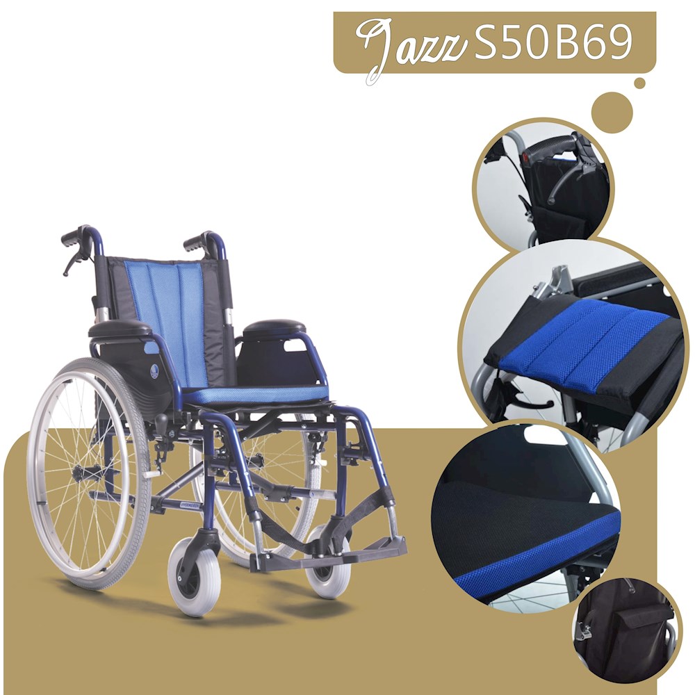 Wózki inwalidzkie standardowe Vermeiren Jazz SB69