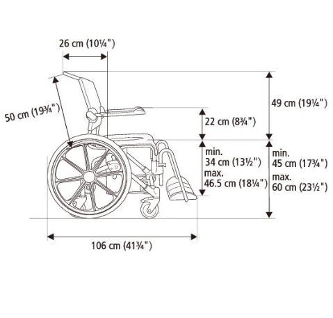 Wózki prysznicowo - sanitarne w pozycji siedzącej Etac AB Swift Mobile