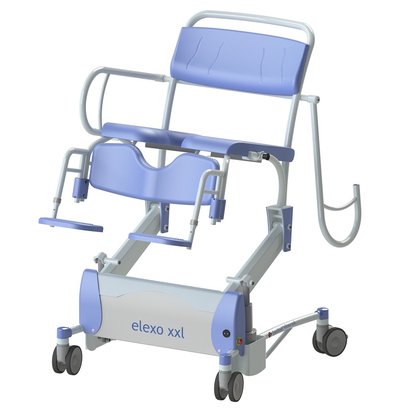 Wózki prysznicowo - sanitarne w pozycji siedzącej Lopital Elexo XXL
