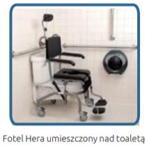 Wózki prysznicowo - sanitarne w pozycji siedzącej Winncare Hera 140