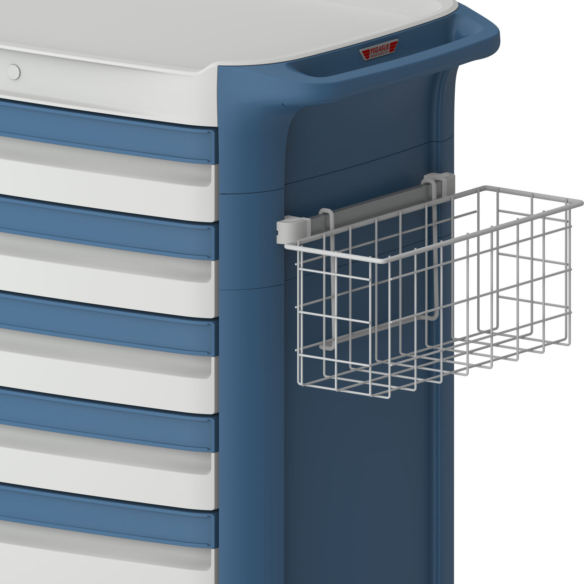 Wózki reanimacyjne i anestezjologiczne - akcesoria Pegasus koszyk