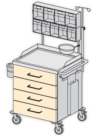 Wózki reanimacyjne i anestezjologiczne TRIBO SK 6012/01