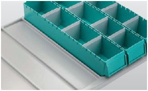 Wózki zabiegowe, organizacyjne i dokumentacyjne - akcesoria FRANCEHOSPITAL Pojemnik na farmaceutyki na tacy FRANCEHOSPITAL