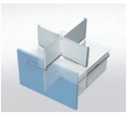 Wózki zabiegowe, organizacyjne i dokumentacyjne - akcesoria TRIBO W 236