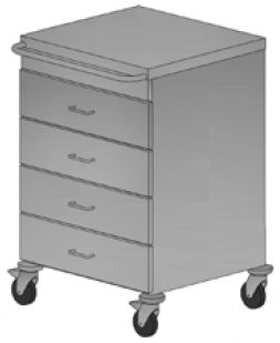 Wózki zabiegowe, organizacyjne i dokumentacyjne (szafki) ALVO Medical ALVO 2-318