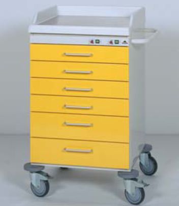 Wózki zabiegowe, organizacyjne i dokumentacyjne (szafki) Becker do narkozy i opatrunków