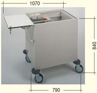 Wózki zabiegowe, organizacyjne i dokumentacyjne (szafki) Becker do narkozy i opatrunków