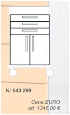 Wózki zabiegowe, organizacyjne i dokumentacyjne (szafki) Blanco 543289