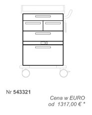 Wózki zabiegowe, organizacyjne i dokumentacyjne (szafki) Blanco 543321