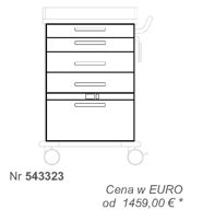 Wózki zabiegowe, organizacyjne i dokumentacyjne (szafki) Blanco 543323