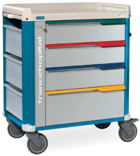 Wózki zabiegowe, organizacyjne i dokumentacyjne (szafki) FRANCEHOSPITAL CL4C