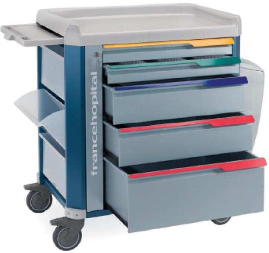 Wózki zabiegowe, organizacyjne i dokumentacyjne (szafki) FRANCEHOSPITAL CL5C