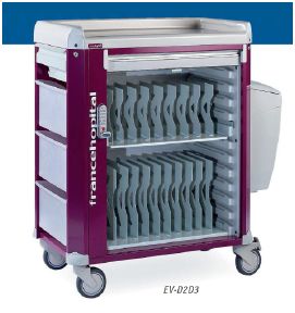 Wózki zabiegowe, organizacyjne i dokumentacyjne (szafki) FRANCEHOSPITAL EV-D2TEC