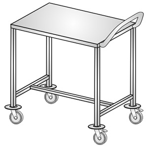 Wózki zabiegowe, organizacyjne i dokumentacyjne (szafki) KLAROMED KL207 111, KL207 112, KL207 114, KL207 115