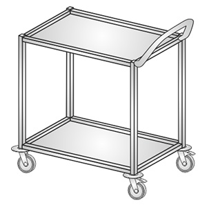 Wózki zabiegowe, organizacyjne i dokumentacyjne (szafki) KLAROMED KL207 111, KL207 112, KL207 114, KL207 115