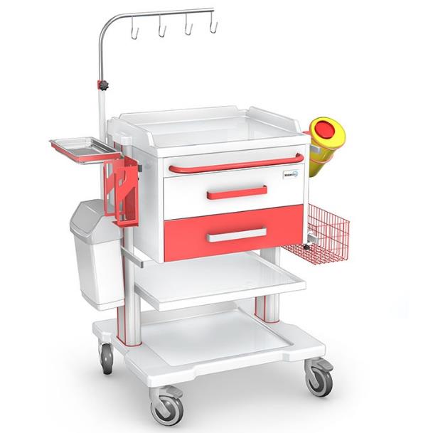 Wózki zabiegowe, organizacyjne i dokumentacyjne (szafki) TECH-MED Sp. z o.o. OPTIMUM/OZ