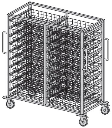 Wózki zabiegowe, organizacyjne i dokumentacyjne (szafki) TRIBO SK WR 941