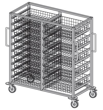 Wózki zabiegowe, organizacyjne i dokumentacyjne (szafki) TRIBO SK WR 942