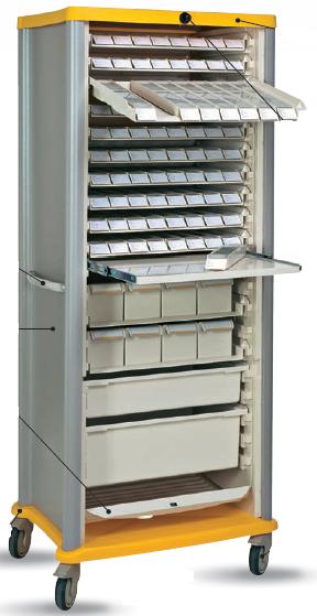 Wózki zabiegowe, organizacyjne i dokumentacyjne (szafki) Villard ADAPTIS 1000.12 organizacyjny