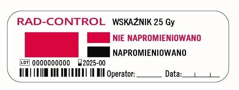 Wskaźniki napromieniowania krwi on point medicals RAD-CONTROL