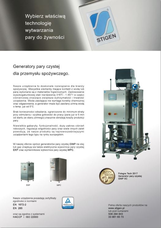 Wymiennikowe wytwornice pary Stigen WPC 1000