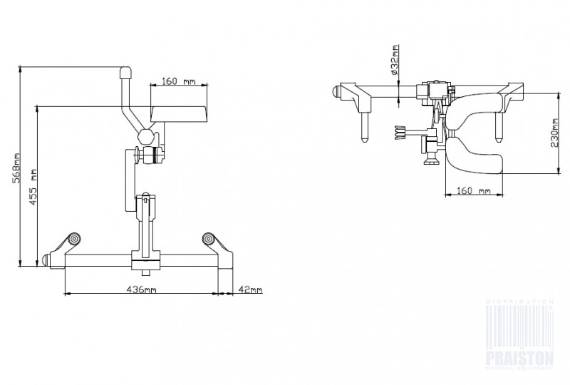 Wyposażenie stołów operacyjnych Uzumcu Oparcie pod głowę OM-285