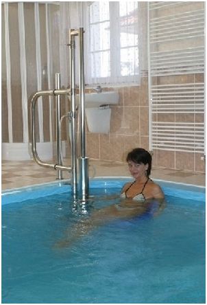 Wysięgnikowe podnośniki basenowe Producent - Czechy Delfin