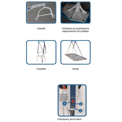 Wysięgnikowe podnośniki basenowe Winncare POOL E-185