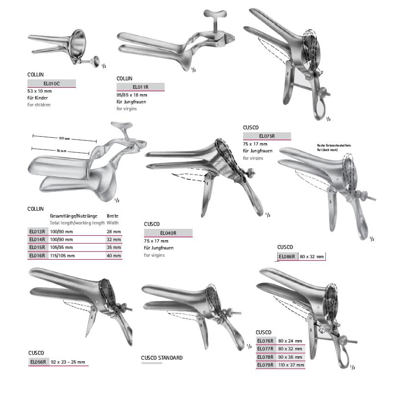 Wzierniki ginekologiczne wielorazowe B.Braun Wzierniki dopochwowe