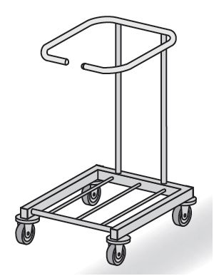 Zbieracze odpadów otwarte z obręczami na worki TRIBO SK 8101/01