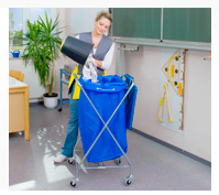 Zbieracze odpadów otwarte z obręczami na worki Vermop w kształcie litery X