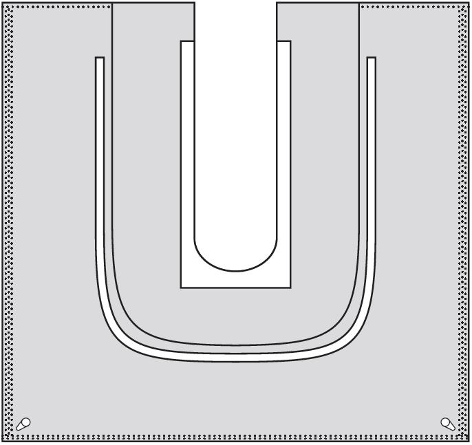 Zbiorniki na płyny BARRIER/MOLNLYCKE Torba do przechwytywania płynów z wycięciem U 5217