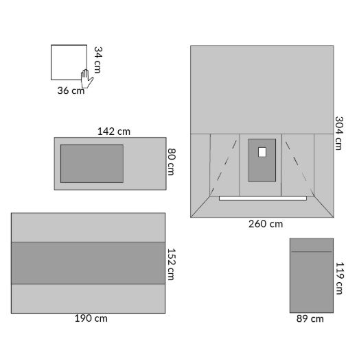 Zestawy do ginekologii – obłożenia pola operacyjnego Medline DYJPEGYNPSM