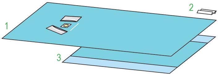 Zestawy do okulistyki – obłożenia pola operacyjnego BARRIER/MOLNLYCKE Zestaw okulistyczny I 695400