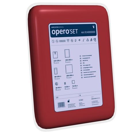 Zestawy do otolaryngologii – obłożenia pola operacyjnego Mercator Medical opero® SET + stolik Mayo
