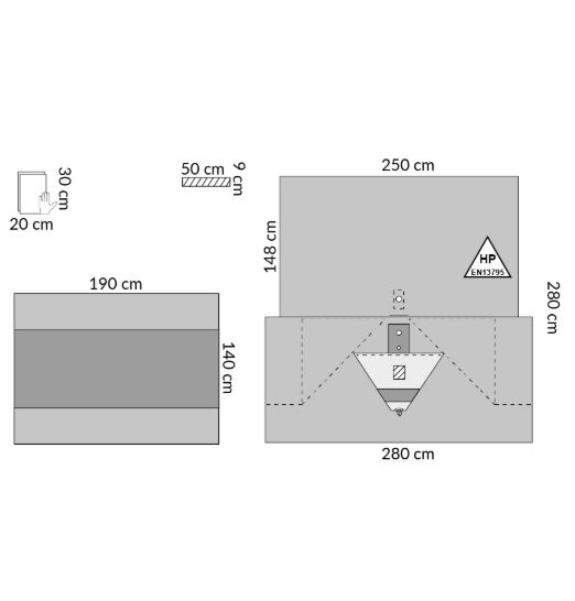 Zestawy do urologii – obłożenia pola operacyjnego Medline ES10381CE