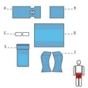 Zestawy do urologii – obłożenia pola operacyjnego TZMO MATODRAPE - do cytoskopii nr 3