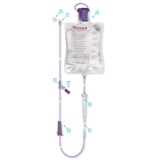 Zestawy do żywienia do pomp żywieniowych Nutricia do FLOCARE 800